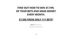 Desktop Screenshot of bettingwithsteve.com